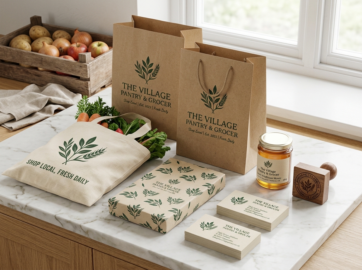 Brand Identity and Kraft Bag Packaging Design